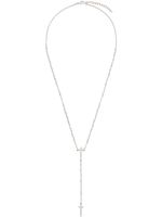 DSQUARED2 collier façon chapelet de perles à logo - Métallisé
