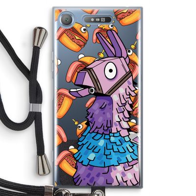 Loot Burger: Sony Xperia XZ1 Transparant Hoesje met koord