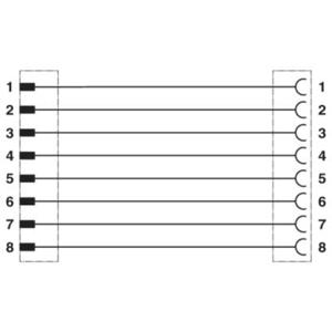 Phoenix Contact 1407286 Sensor/actuator aansluitkabel Aantal polen (sensoren): 8 5.00 m 1 stuk(s)