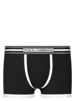 Dolce & Gabbana boxer en coton mélangé à logo imprimé - Noir