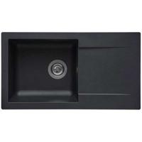 STRADOUR Gootsteen gebouwd in EINNA, SMC ZWART STRO - 06, 1 kom, maat 78 * 43,5 cm, handmatig legen