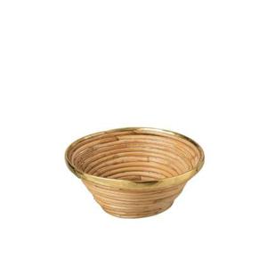 J-Line Rotan mand - fruitmand - jute - naturel