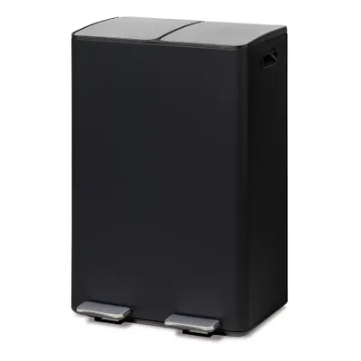 Prullenbak Tom 2x30 liter zwart