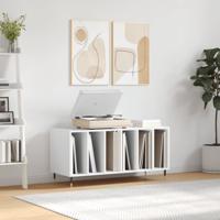 Platenkast 100x38x48 cm bewerkt hout hoogglans wit Platenkast 100x38x48 cm bewerkt hout hoogglans wit
