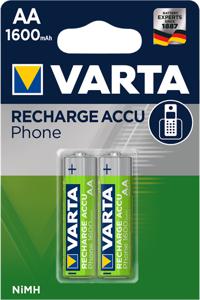 Varta RECH.AC.Phone AA1600mAh BLI2 Oplaadbare AA batterij (penlite) NiMH 1600 mAh 1.2 V 2 stuk(s)
