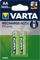 Varta AA accu 1600mA blister 2 Phone - thumbnail