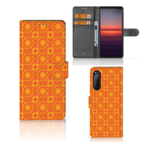 Sony Xperia 5II Telefoon Hoesje Batik Oranje - thumbnail