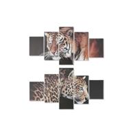 Canvas DKD Home Decor Pijnboom Canvas 150 x 2 x 80 cm Tijger