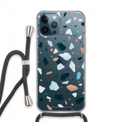 Terrazzo N°13: iPhone 13 Pro Max Transparant Hoesje met koord