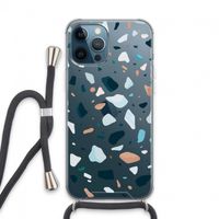 Terrazzo N°13: iPhone 13 Pro Max Transparant Hoesje met koord