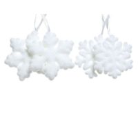 Orn.foam sneeuwvlok d11cm wt a2 2st - Ksd