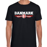 Denemarken / Danmark landen t-shirt zwart heren