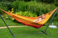 Hangmat met Standaard Tweepersoons 'Easy & Mexico' Fuego - Oranje - Mexicaans - 150 kg - Tropilex