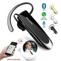 nieuwe bee bluetooth oortelefoon v5.0 draadloze handsfree headset met microfoon 24 uur rijden headset 60 dagen standby-tijd voor iPhone Android Samsung laptop vrachtwagenchauffeur (goud, zilver, Lightinthebox