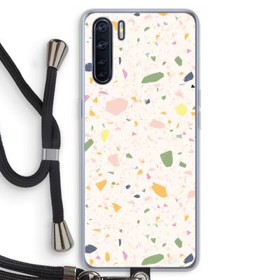 Terrazzo N°21: Oppo A91 Transparant Hoesje met koord
