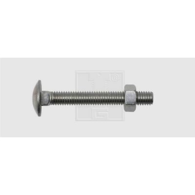 SWG 4009146507424 Platbolkopschroef 6 mm 80 mm Buitenzeskant DIN 603 RVS A2 25 stuk(s)