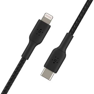 Belkin BOOSTCHARGE gevlochten USB-C naar Lightning kabel kabel 2 meter