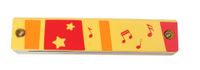 Johntoy houten mondharmonica 13 cm geel - thumbnail