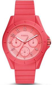 Horlogeband (Band + Kastcombinatie) Fossil ES4187 Onderliggend Silicoon Roze