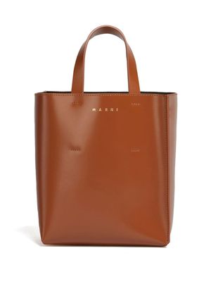 Marni mini sac à main Museo en cuir - Marron