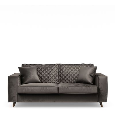 Rivièra Maison 2,5-zits Bank 'Kendall' Velvet, kleur Grimaldi Grey
