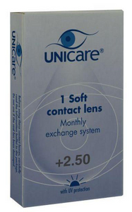 Unicare Zachte Maandlens +2.50 1pack