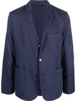 ASPESI blazer boutonné en lin - Bleu