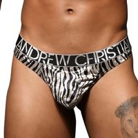 Andrew Christian Almost Naked Posh Zebra Thong - thumbnail