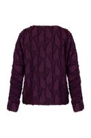 Madison jacquard top - blackberry - 13364