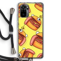 Hamburger: Xiaomi Redmi Note 10 Pro Transparant Hoesje met koord