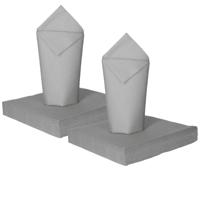 Feest servetten - 100x - zilver - 3 laags - 33 x 33 cm