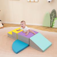 Baby Klim- en Kruipschuimblokkenset Zachte Speelgoedset voor Actief Spelen Binnenshuis