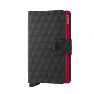 Secrid Mini Wallet Portemonnee Optical Black-Red