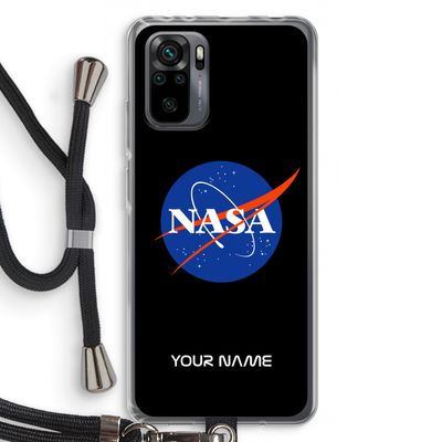 NASA: Xiaomi Redmi Note 10 Pro Transparant Hoesje met koord