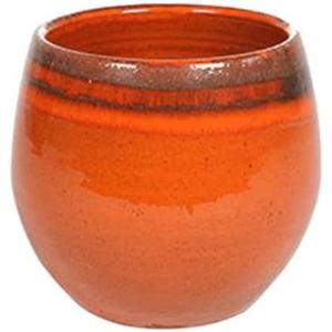 Ter Steege Pot Charlotte orange bloempot binnen 15 cm