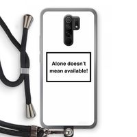 Alone: Xiaomi Redmi 9 Transparant Hoesje met koord