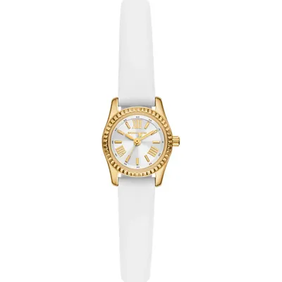 Horlogeband Michael Kors MK4900 Leder Wit 10mm