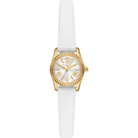 Horlogeband Michael Kors MK4900 Leder Wit 10mm