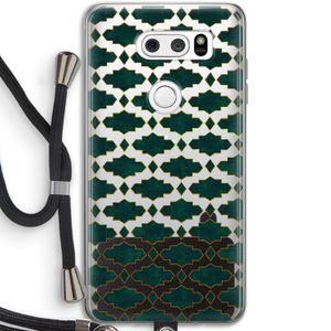 Moroccan tiles: LG V30 Transparant Hoesje met koord