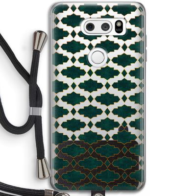 Moroccan tiles: LG V30 Transparant Hoesje met koord