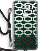 Moroccan tiles: LG V30 Transparant Hoesje met koord