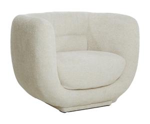 Light & Living Fauteuil Kialy Chenille - Crème