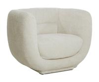 Light & Living Fauteuil Kialy Chenille - Crème