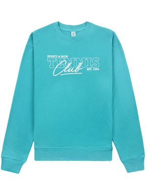 Sporty & Rich sweat Tennis Club (années 1980) - Bleu