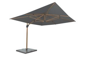 4SO HaciÃ«nda 400 x 300 cm Woodlook zweef parasol Charcoal