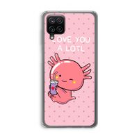 Love You A Lotl: Samsung Galaxy A12 Transparant Hoesje
