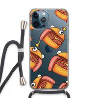 Hamburger: iPhone 13 Pro Max Transparant Hoesje met koord