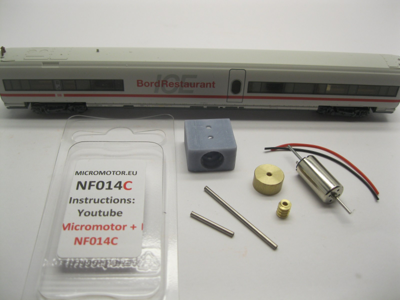 micromotor nf014C N ombouwset voor Fleischmann ICE-T micromotor nf014C N ombouwset voor Fleischmann ICE-T