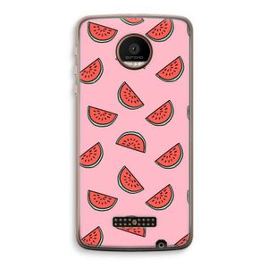 Watermeloen: Motorola Moto Z Force Transparant Hoesje