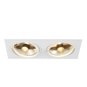 SLV InbouwspotNew Tria ES111 2-lichts wit met klemveren - 113841